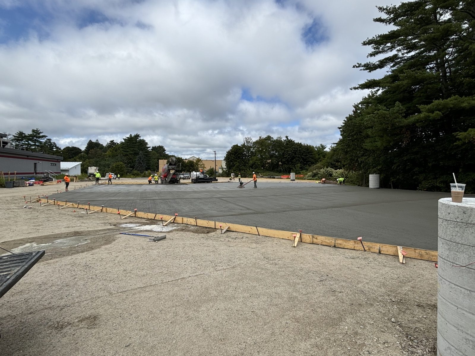 Schools & Public Buildings: Woods crew and equipment on the job