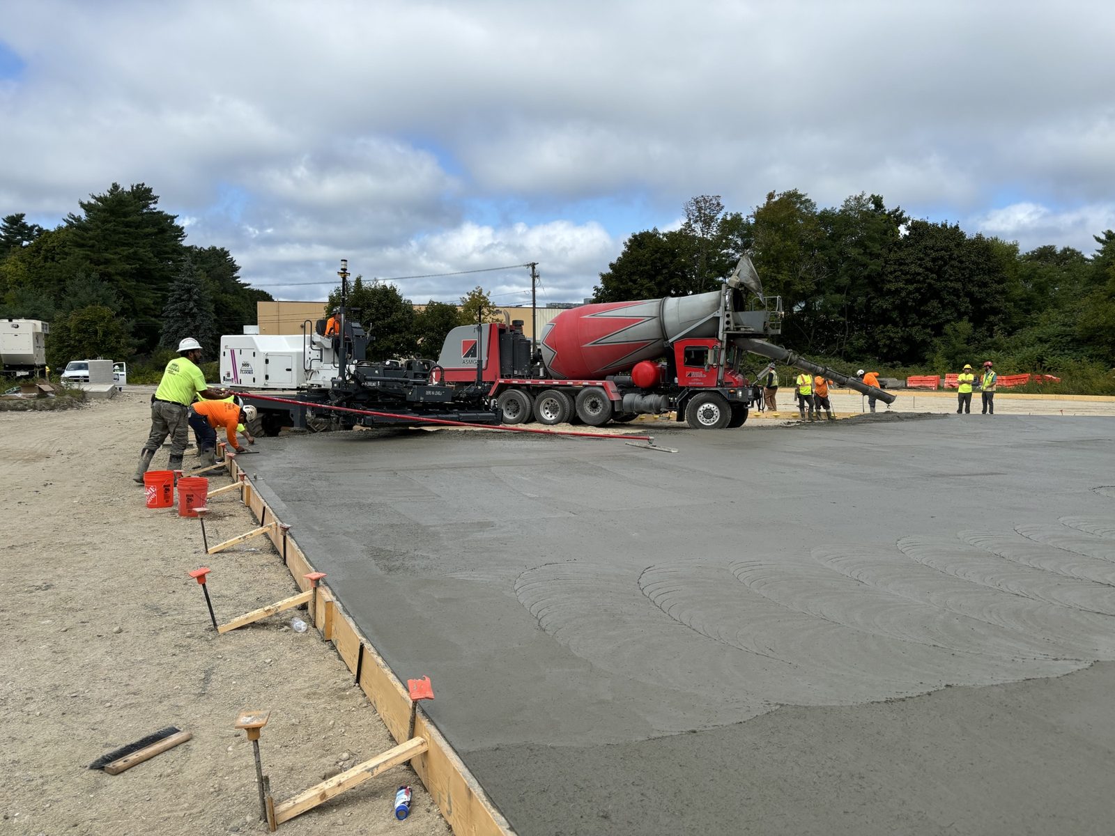 Schools & Public Buildings: Woods crew and equipment on the job